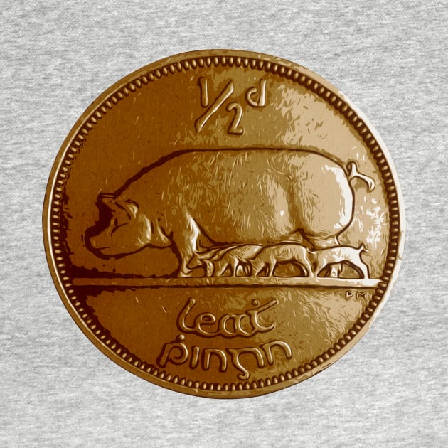 Lucky Irish Halfpenny by Peadro